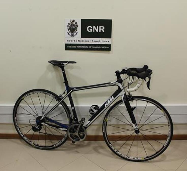 GNR de Viana recupera bicicleta roubada avaliada em 5 mil euros