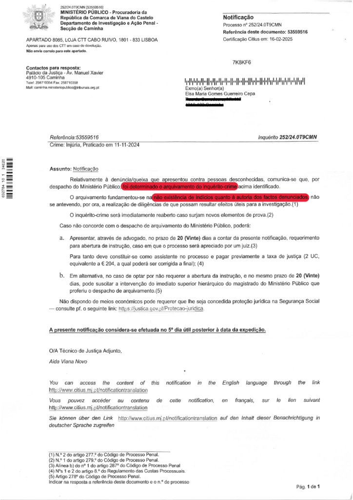 Arquivamento Processo