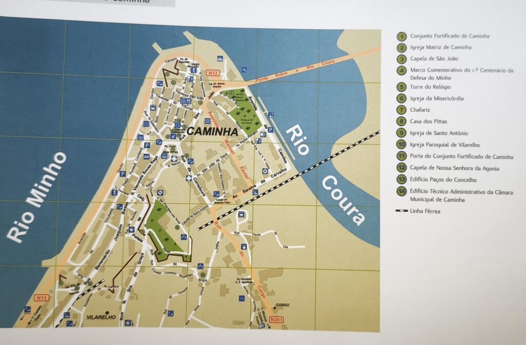 Mapa caminha brochura