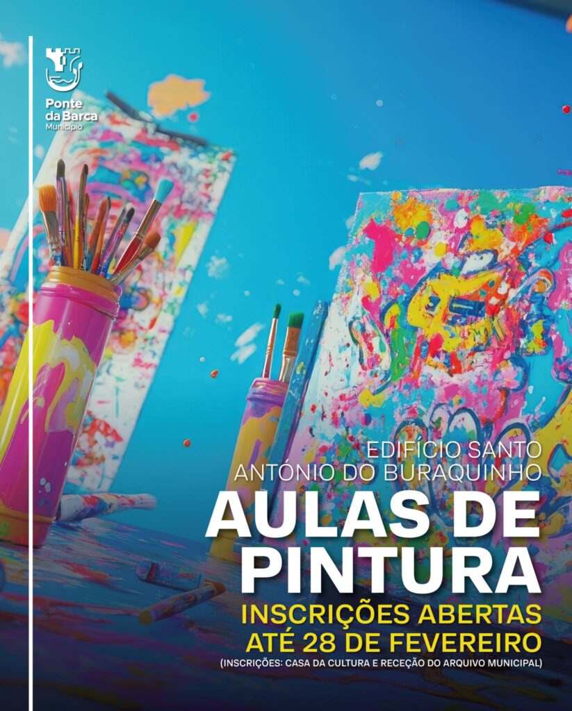 Aulas pintura ponte da barca cartaz